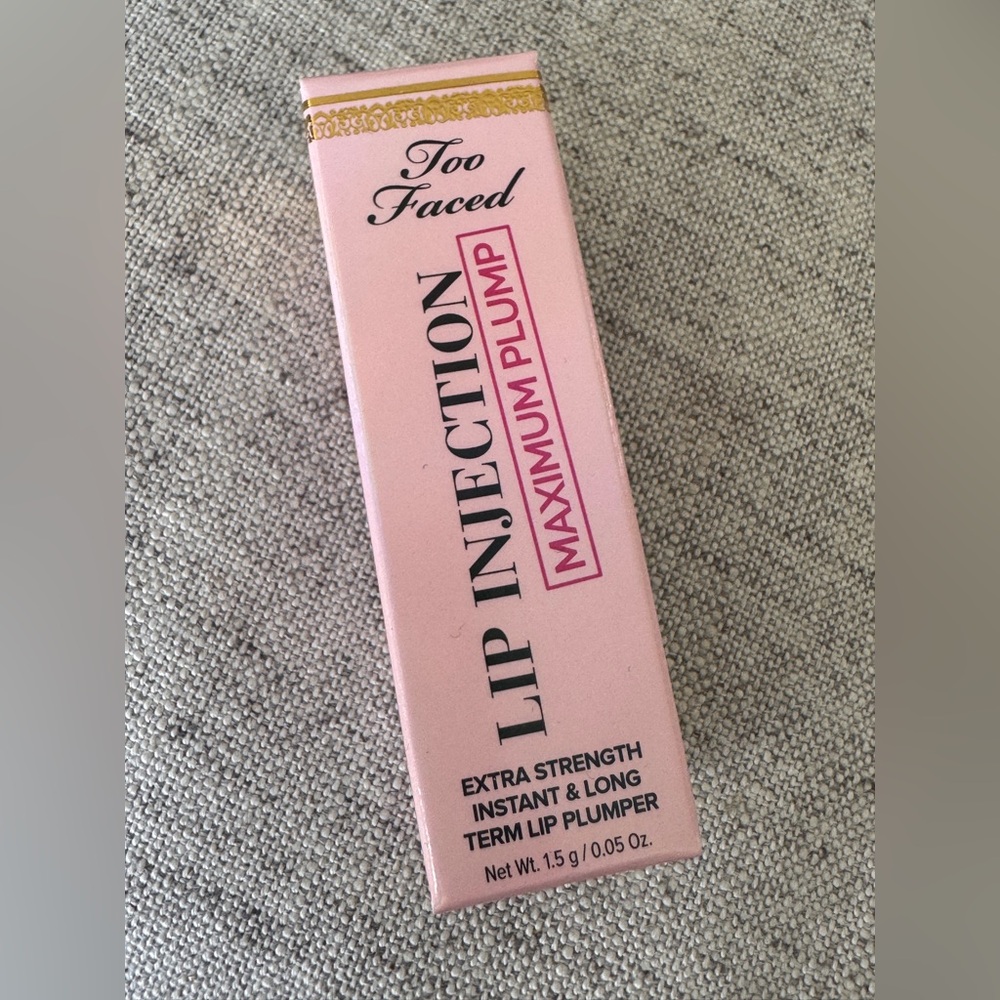 NEW TOO FACED Lip Injection MAXIMUM Lip Plumper Mini EXTRA STRENGTH  0.05 oz